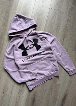 Реглан свитшот худи сиреневый under armour