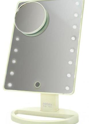 Дзеркало косметичне rotex rhc25-w magic mirror