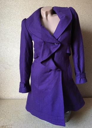 Фіолетове пальто topshop