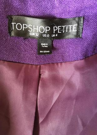 Фіолетове пальто topshop3 фото