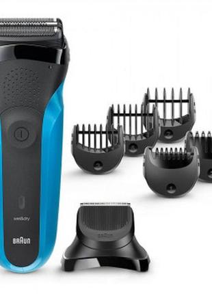 Електробритва braun series 3 310bt типу 5409 wet&dry; black/blue