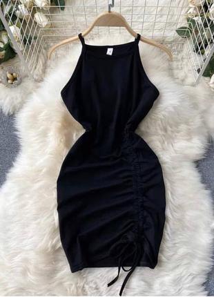 Жіночий комплект сорочка і чорна сукня3 фото