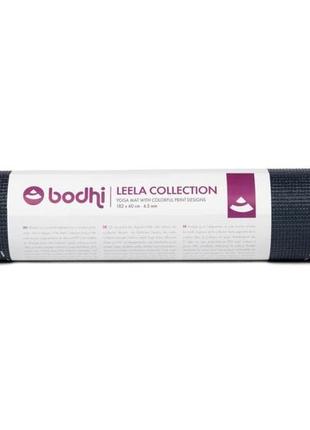 Килимок для йоги bodhi leela lunalign — фази місяця midnight blue 183x60x0.4 см5 фото