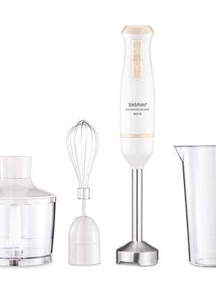 Блендер заглибний із подрібнювачем і вінчиком zelmer zhb4562i