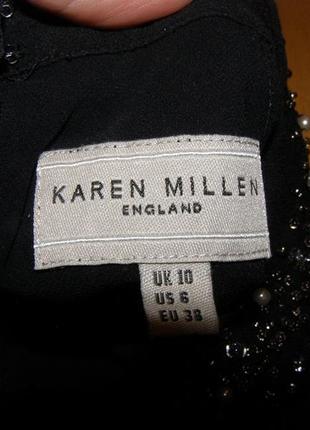 Нарядный шелковый топ karen millen, оригинал, silk, s-ка4 фото