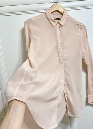 Рубашка блуза из шелка h&amp;m4 фото