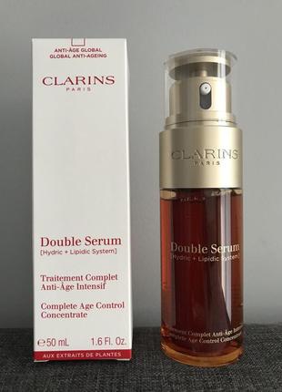 Сироватка для обличчя clarins double serum 50 мл (тестер) код: v01 фото