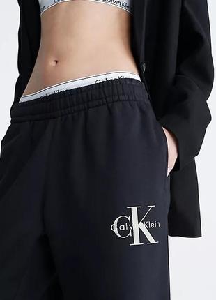 Очень толстые брюки флисовые прямые размер s calvin klein wide-leg  оригинал3 фото