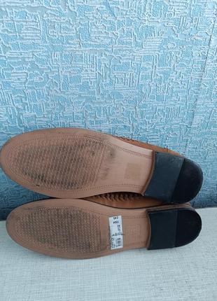Шикарні чоловічі туфлі лофери з плетеної шкіри бренду river island.8 фото