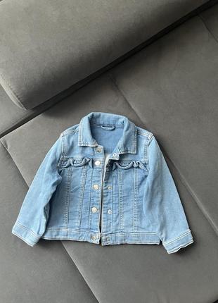 Джинсовая куртка коттонка джинсовка 2-3р1 фото