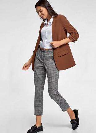 Стильні жіночі штани в клітку бренду zara