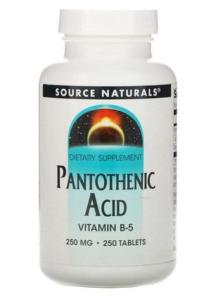 Пантотенова кислота, pantothenic acid, source naturals, вітамі...1 фото