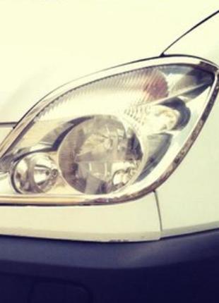 Накладки на фары мерседес спринтер 906  (mersedes sprinter w906 ), нерж