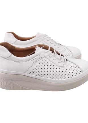 Туфли женские kesim белые натуральная кожа, 40