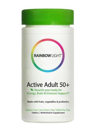 Мультивітаміни для дорослих, active adult 50+, rainbow light, ...1 фото