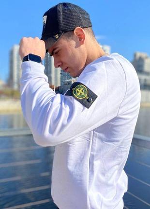 Костюм stone island чорно-білий