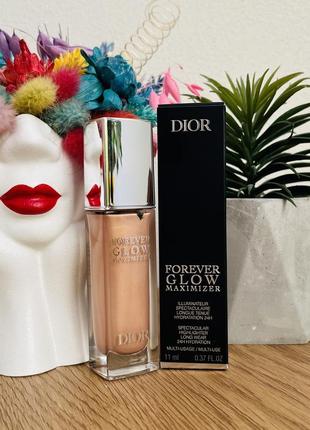 Оригінал dior forever glow maximizer highlighter рідкий хайлайтер для обличчя gold1 фото