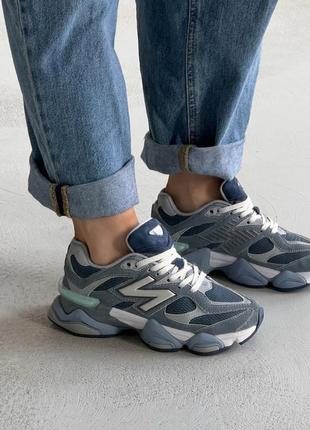 Женские замшевые кроссовки new balance 9060 arctic grey