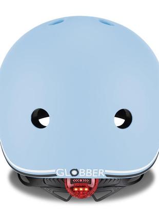 Защитный шлем детский globber evo light, пастельный синий, с ф...2 фото