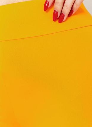 Велотреки женские однотонные, цвет оранжевый, 221r30195 фото