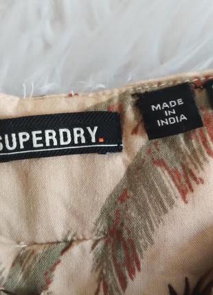 Вискозные шорты в растительный принт superdry4 фото