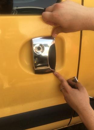 Накладки на ручки renault kangoo (рено кангу) і. неірж.