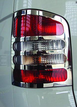 Накладки на стопы volkswagen t5 (фольксваген т5), нерж. (1 дв. багажник)