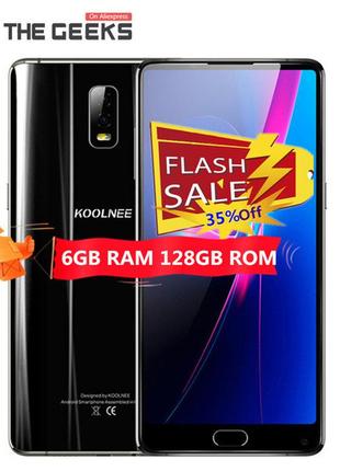 Смартфон koolnee k1 trio чорний (екран 6,01, пам'яті 6/128 gb, акб 4200 mah)