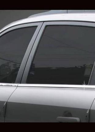 Хром молдинг скла (оконтовка вікна) hyundai tucson (хендай туксон), неірж