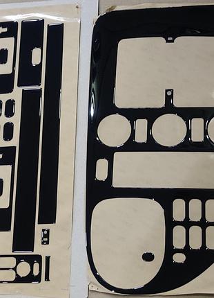 Декоративні накладки/наклейки (декор панелі) віто 638/vito 638. чорний глянець. туреччина