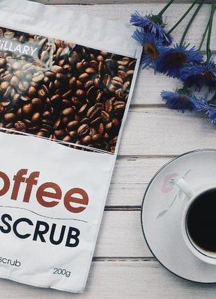 Кавовий скраб для тіла з медом і сіллю hillary coffee oil scrub1 фото