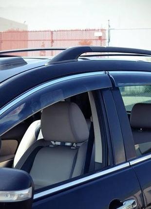 Дефлекторы окон (ветровики) lexus rx 350/400 2009-2015 с хром молдингом