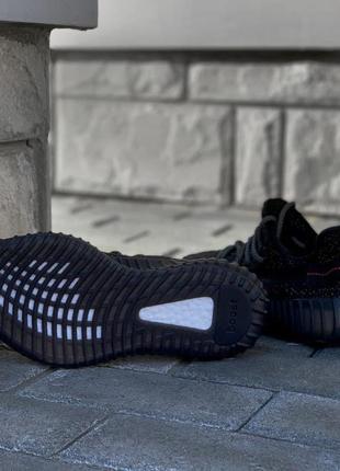 Кросівки yeezy boost 350 v2 black reflective (повний рефлектив4 фото