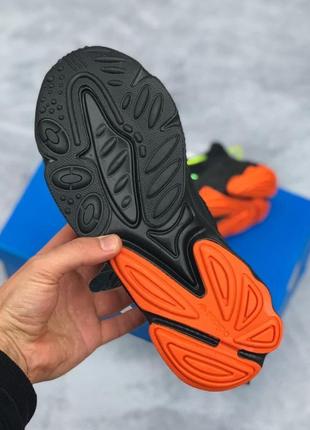 Кросівки 🔴 adidas ozweego black green orange2 фото