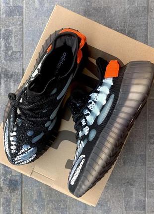 Кросівки adidas yeezy boost 350 v3 black orange