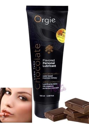 Оральний лубрикант шоколад orgie "lube tube", 100 мл