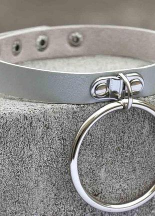Чокер-нашийник skn-as03 grey