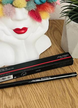 Оригінал shiseido microliner ink тонка підводка олівець для очей 07 gray оригинал карандаш для глаз