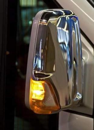 Накладки на дзеркала mercedes sprinter (06-18)/спринтер, нерж, 2 шт.