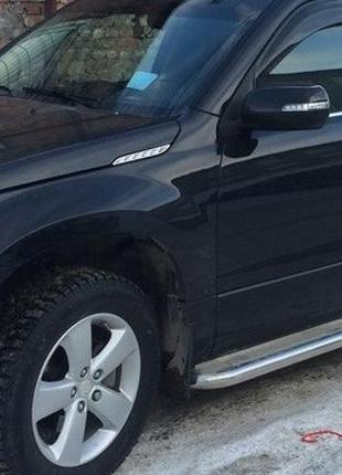 Хром молдинг скла (накладки) suzuki grand vitara (сузунки гранд вітара), 4 шт. неірж