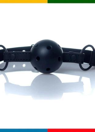 Кляп fetish boss series - ball gag rubber black 3, bs6100035