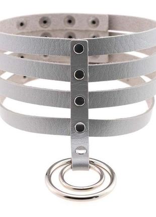 Чокер-нашийник skn-as21 grey