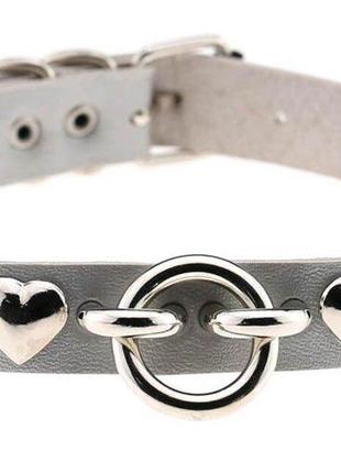 Чокер-нашийник skn-as13 grey