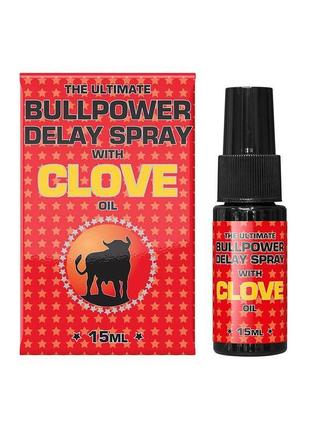 Спрей-пролонгатор для чоловіків bull power clove delay spray 1...