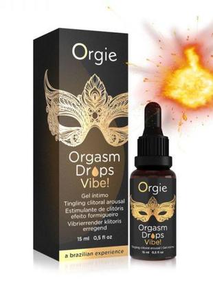 Кліторальні краплі з вібрацією orgasm drops vibe — 15 мл, порт...