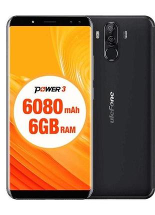 Смартфон ulefone power 3 ("6 экран, памяти 6/64, акб 6080 мач)