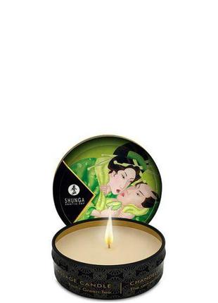 Свічка для масажу massage candle exotic green tea, 30 мл