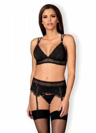 Комплект obsessive lolitte 3 pcs set black s/m