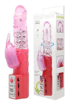 Вібромасажер + стимуляція клітора "cute baby vibrator"