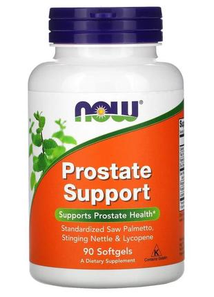 Підтримка простати now foods (prostate support) 90 желатинових...